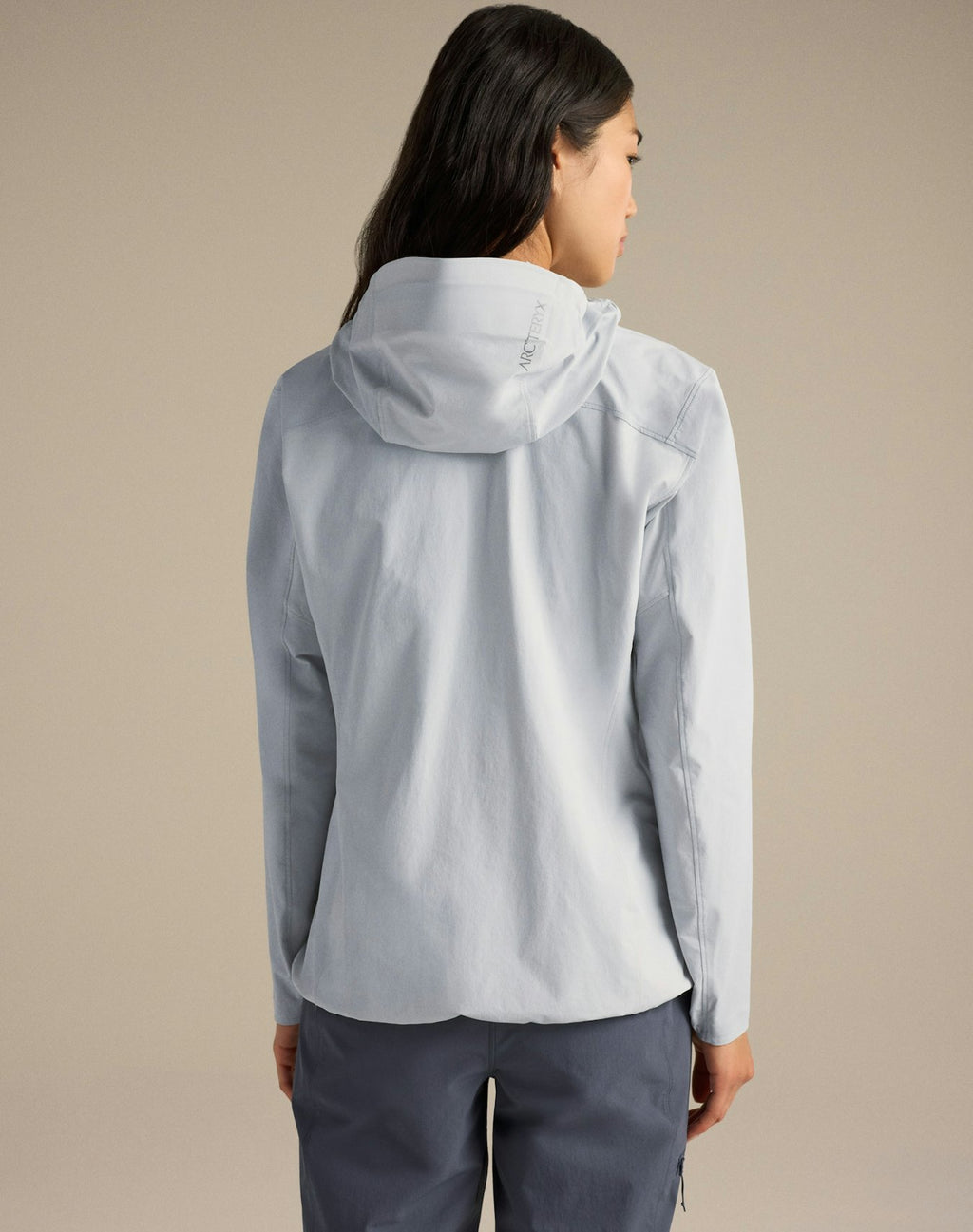 Arc'teryx Gamma Lightweight Hoody Women's Light Grey Softshell Windproof Outdoor Jacket