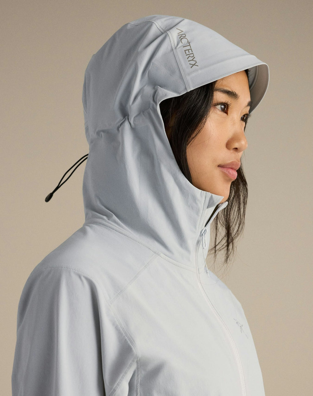 Arc'teryx Gamma Lightweight Hoody Women's Light Grey Softshell Windproof Outdoor Jacket