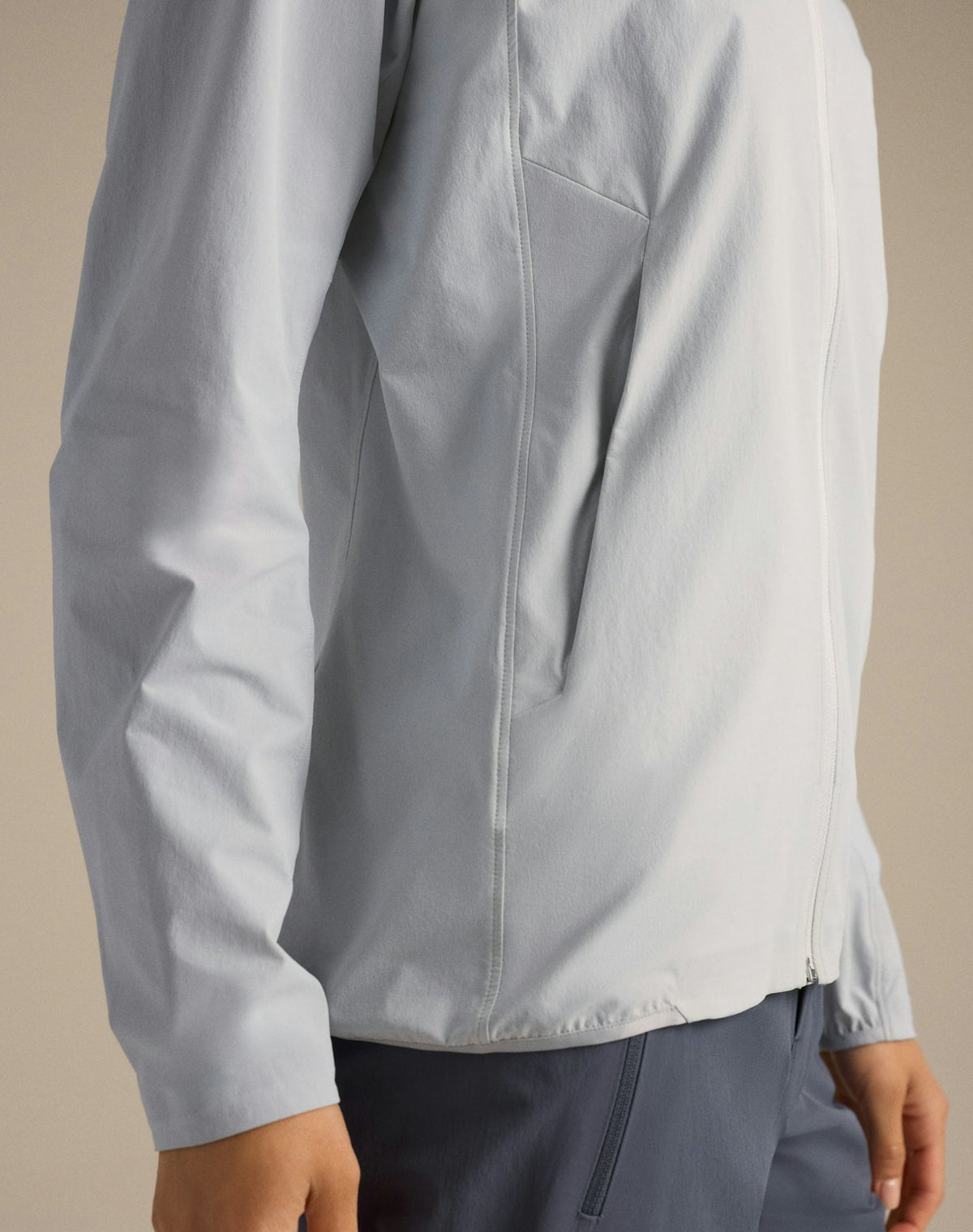 Arc'teryx Gamma Lightweight Hoody Women's Light Grey Softshell Windproof Outdoor Jacket