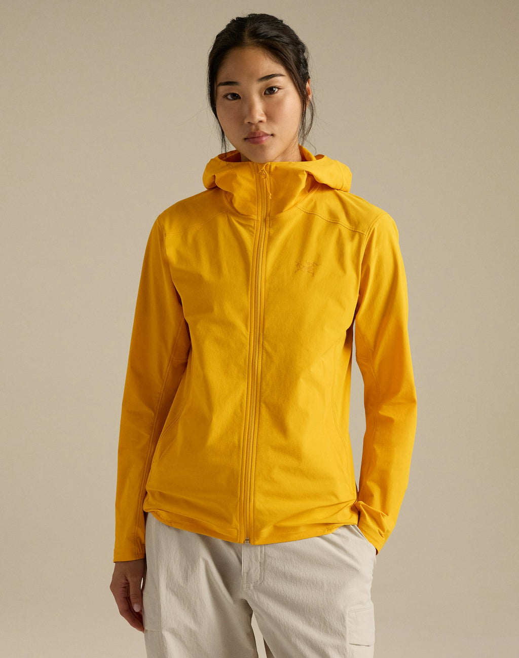 Arc'teryx Gamma Lightweight Hoody Women's Yellow Softshell Windproof Outdoor Jacket