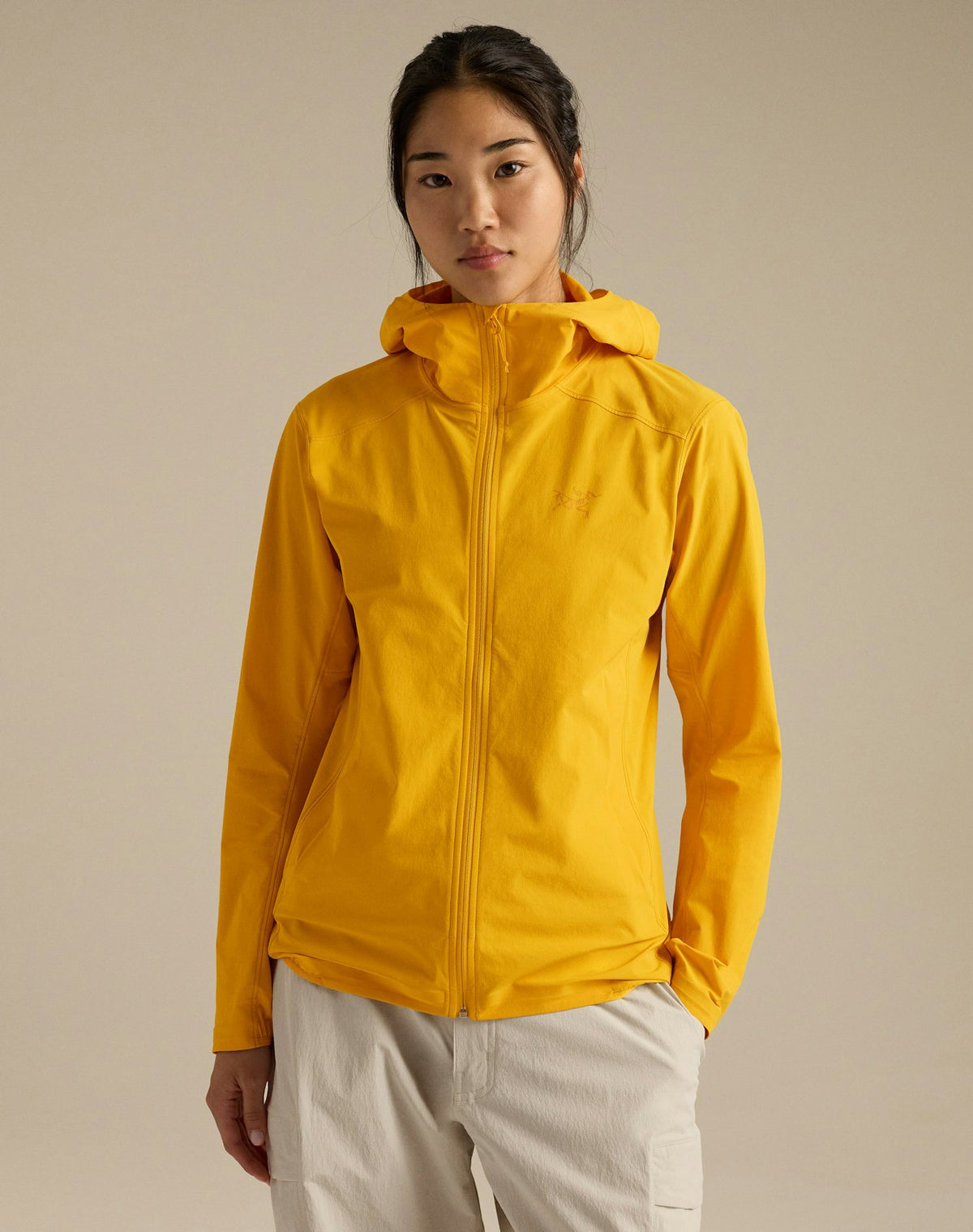 Arc'teryx Gamma Lightweight Hoody Women's Yellow Softshell Windproof Outdoor Jacket