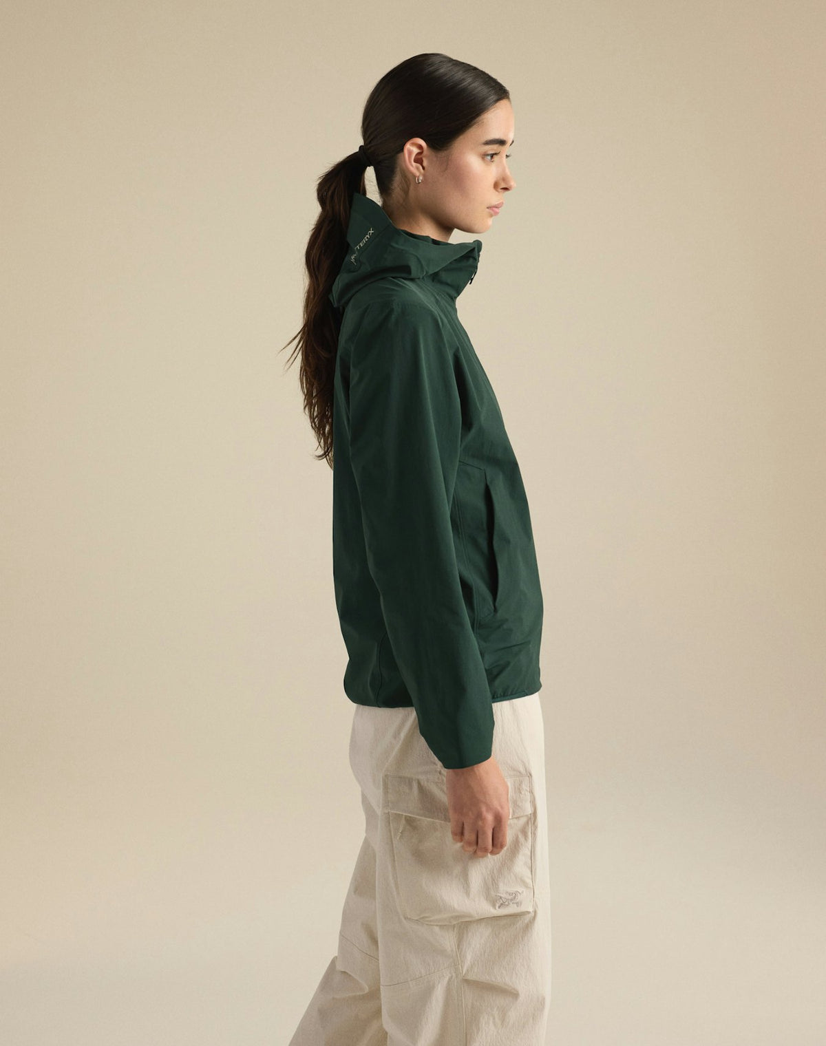 Arc'teryx Gamma Lightweight Hoody Women's Dark Green Softshell Windproof Outdoor Jacket