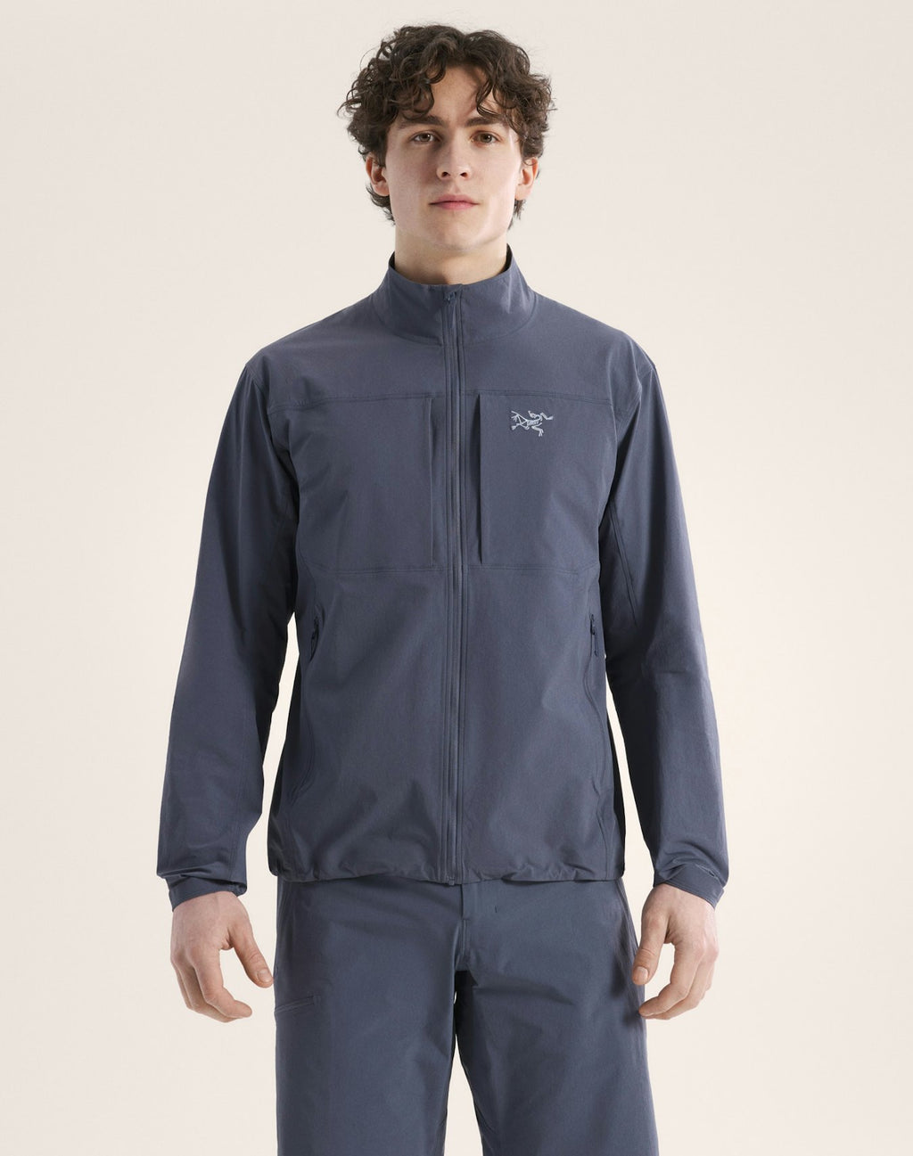 Arc'teryx Gamma Lightweight Jacket Men's Black Sapphire Softshell Windproof Outdoor Coat