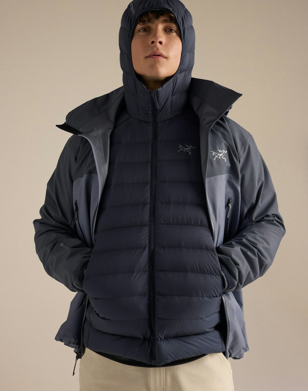 Arc'teryx Cerium Hoody Men's Down Jacket "Black Sapphire" 850 Fill Power Warm Outdoor Winter Coat