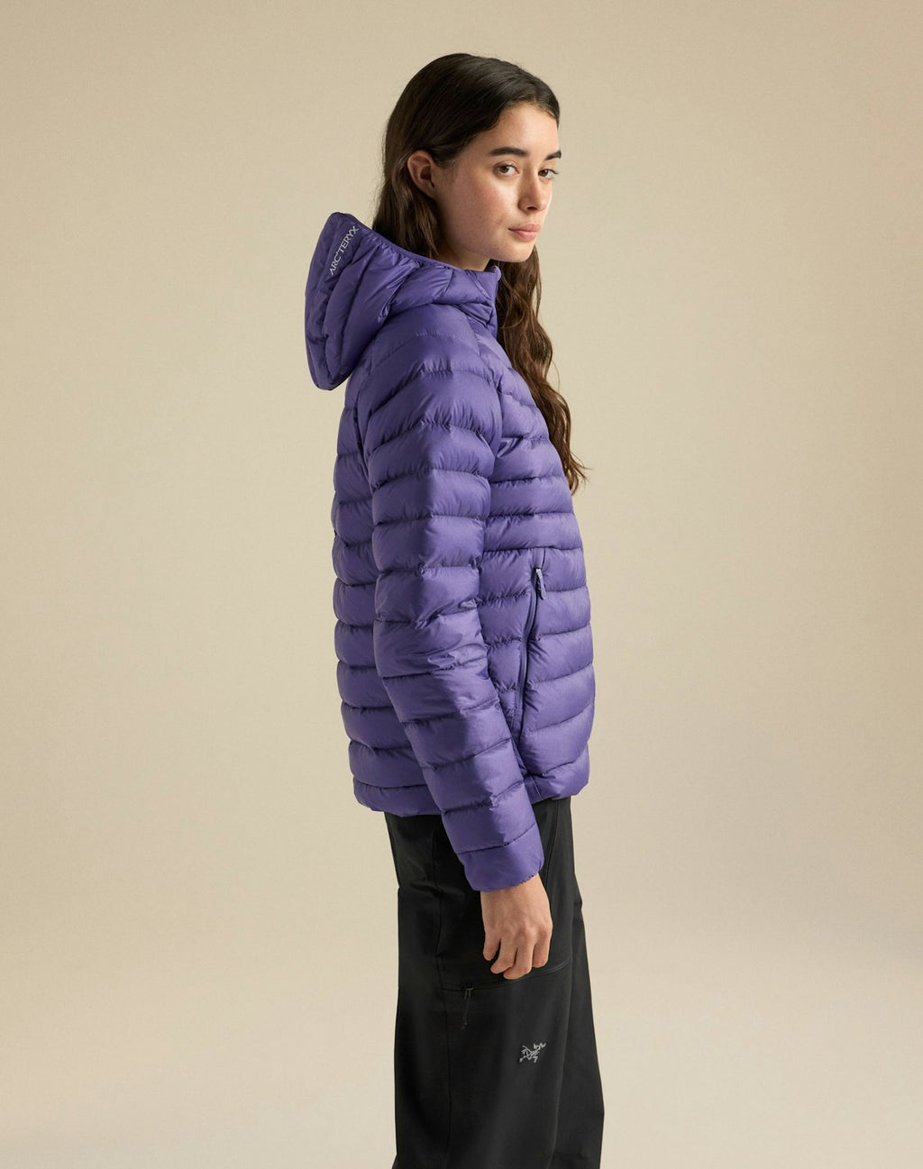 Arc'teryx Cerium Hoody Women's Purple Down Jacket 850 Fill Power Warm Winter Outdoor Coat