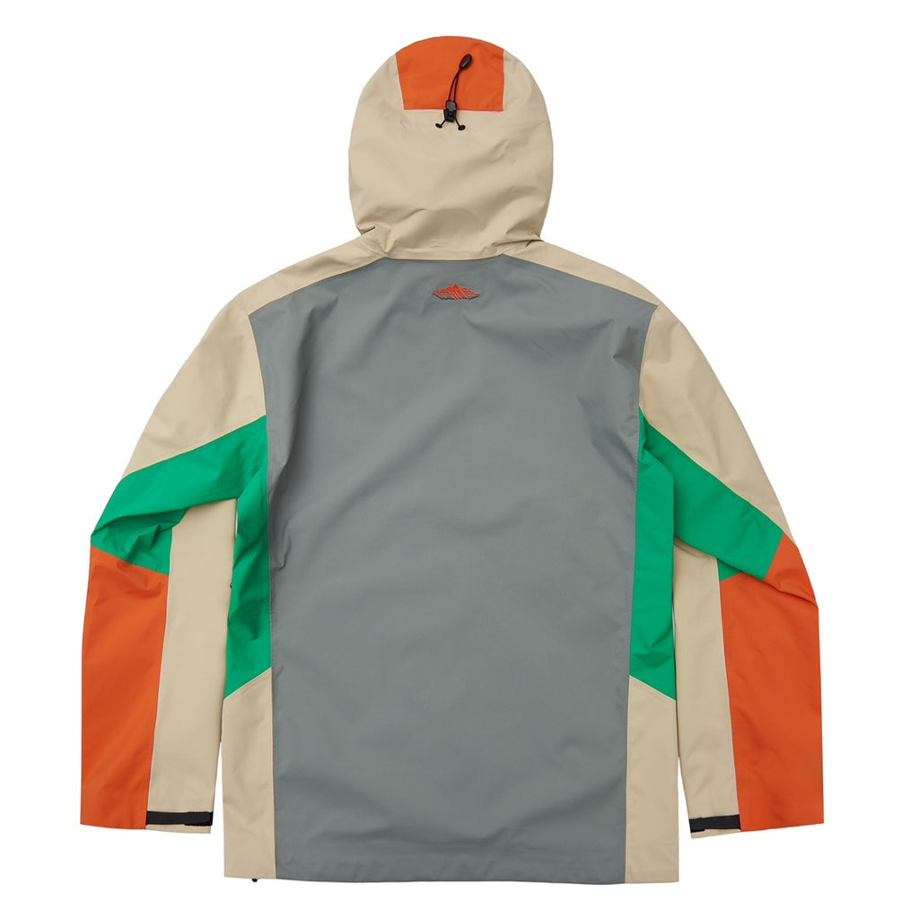 Arc'teryx Beta LT Series Men's GORE-TEX Hooded Rain Jacket "Color Block Beige Orange Green"